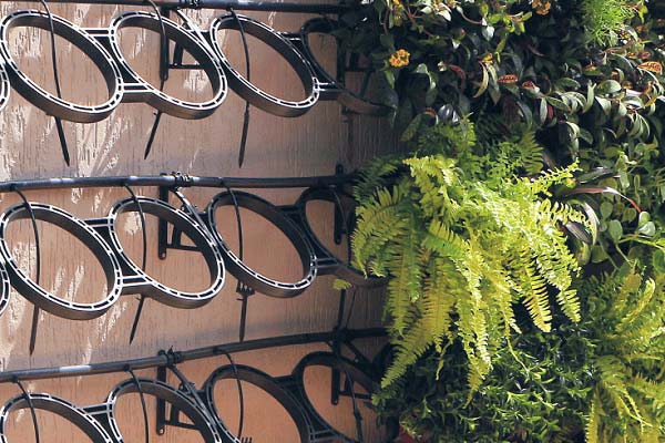 Suporte parede verde